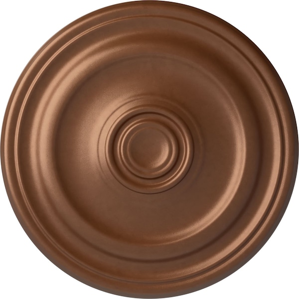 Ekena Millwork Kepler Traditional Medallion (For Canopies up to 3 3/4"), 15 7/8"OD x 1 1/2"P, Polished Copper CM16KPPOS - main